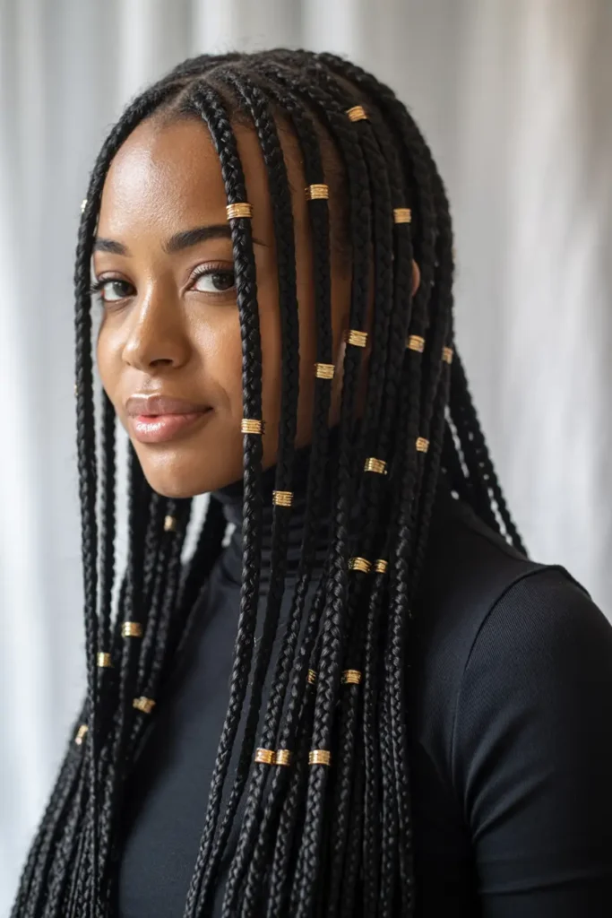 6. Fulani Braids with Cuffs