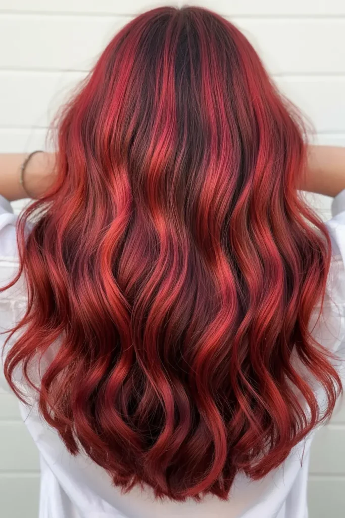 13. Cherry Red with Coral Hints