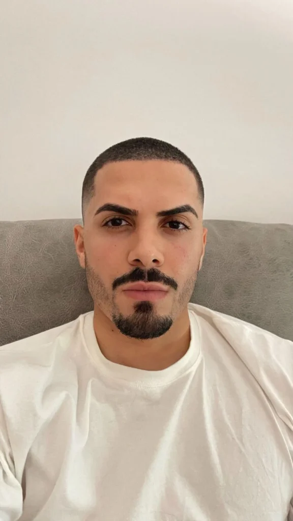 Side-Slicked Crop with Anchor Beard