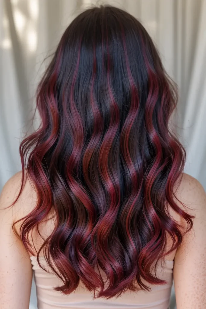 2. Black Cherry Balayage 1