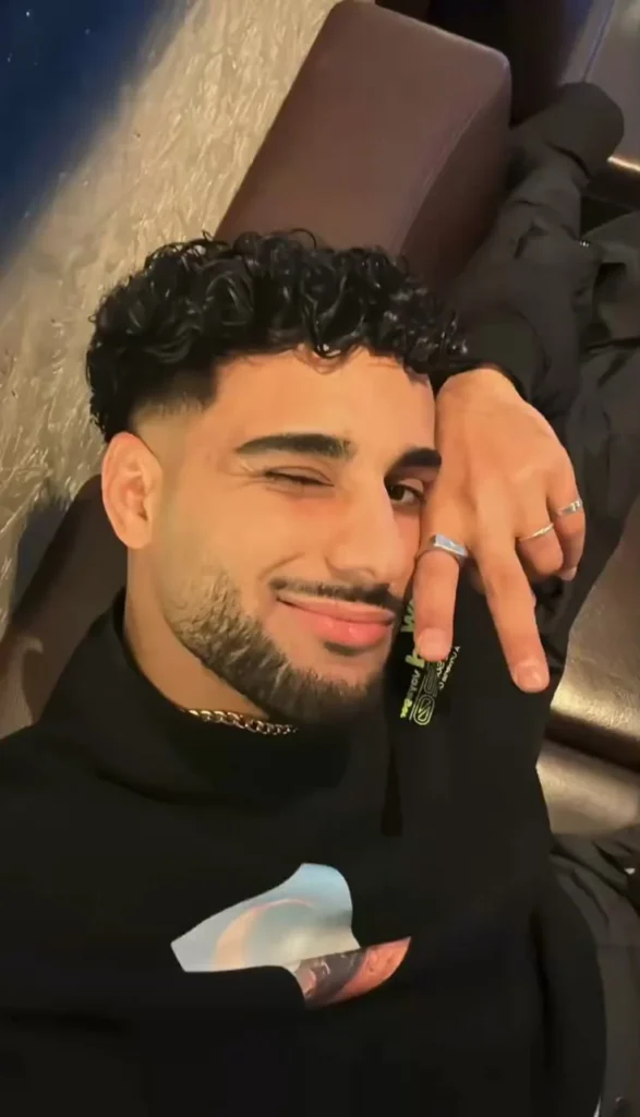 Curly Crop Top with Faded Beard