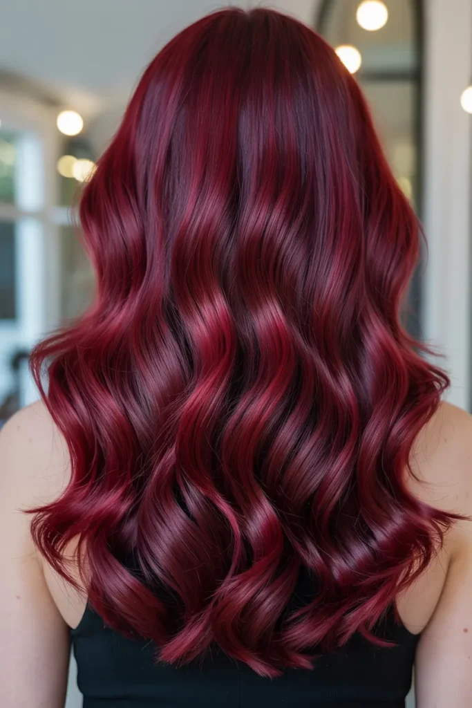 9. Rich Cherry Red with Violet Hints