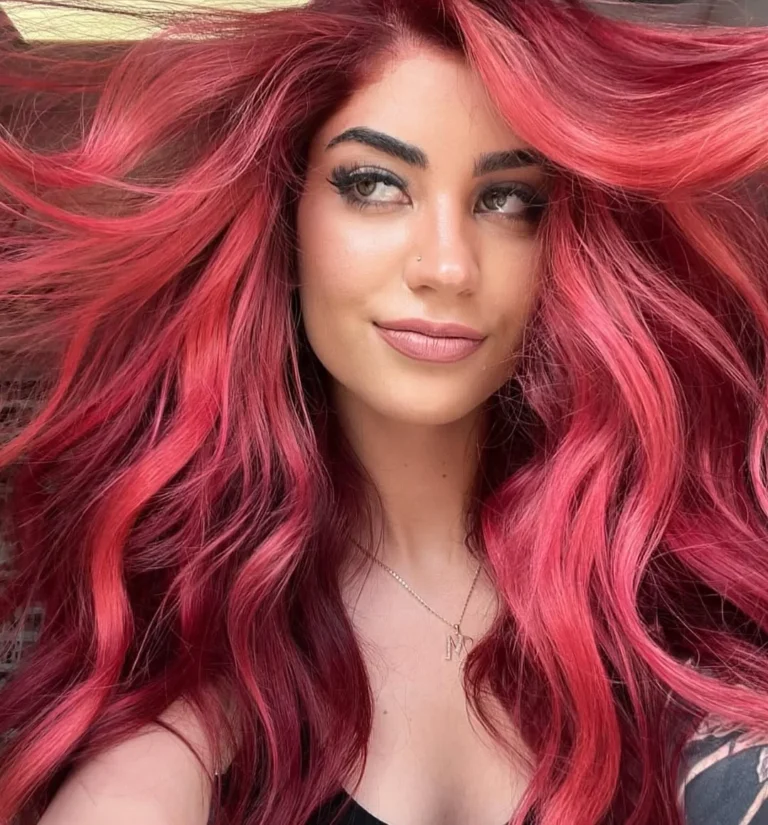 Cherry Red with Pink Glow