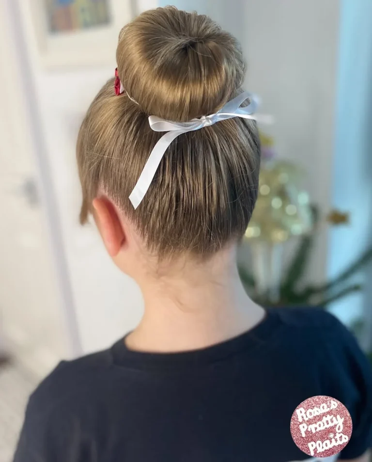 High Bun with Statement Bow